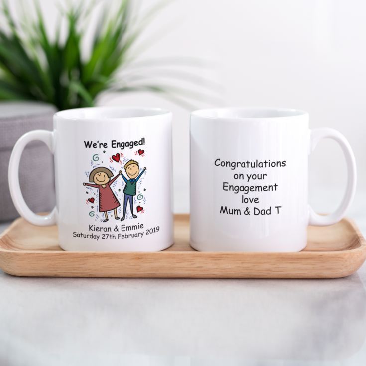 On Your Engagement Personalised Mug product image