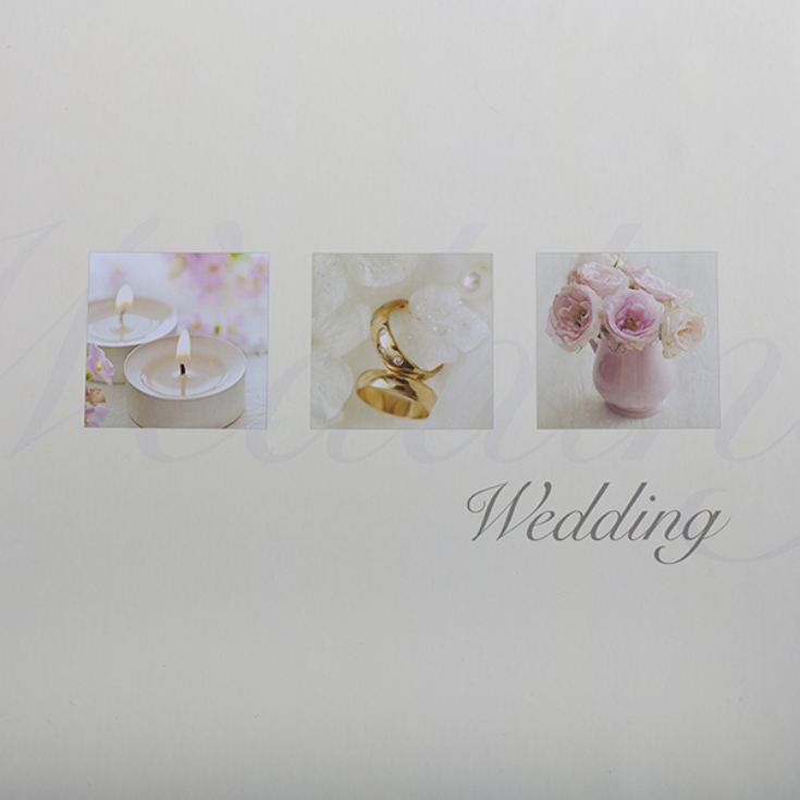 Personalised Rose Design Traditional Wedding Album product image