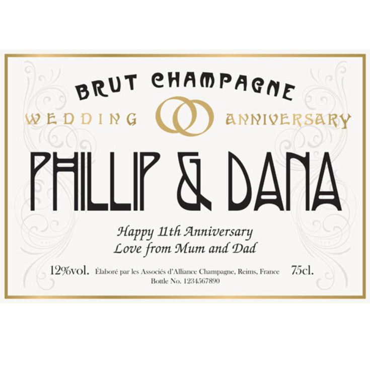 Personalised Anniversary Champagne product image