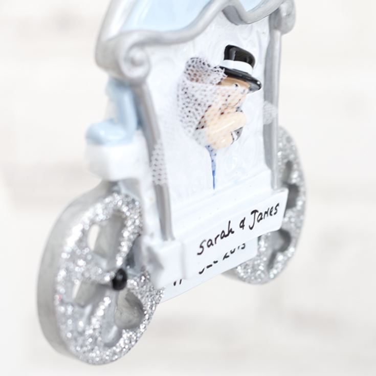 Personalised Wedding Carriage Hanging Ornament product image