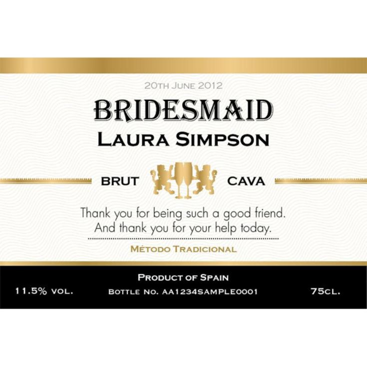 Personalised Wedding Party Cava product image