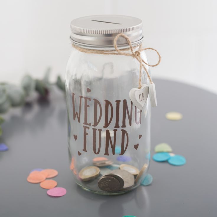 Wedding Fund Mason Jar Money Box product image