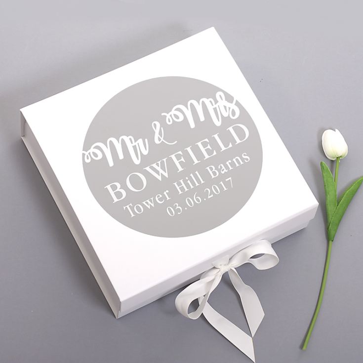 Mr & Mrs Personalised Wedding Keepsake Box product image