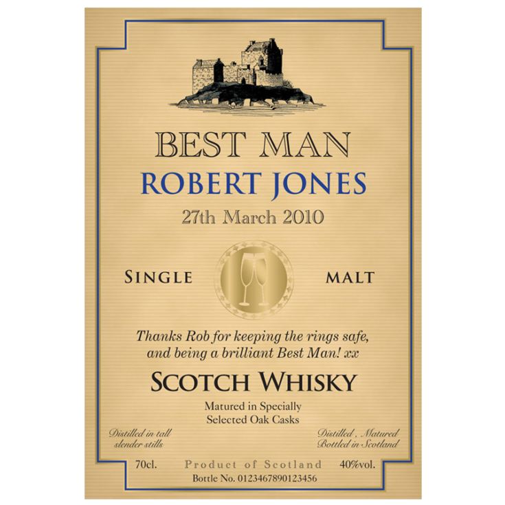 Personalised Wedding Day Malt Whisky product image