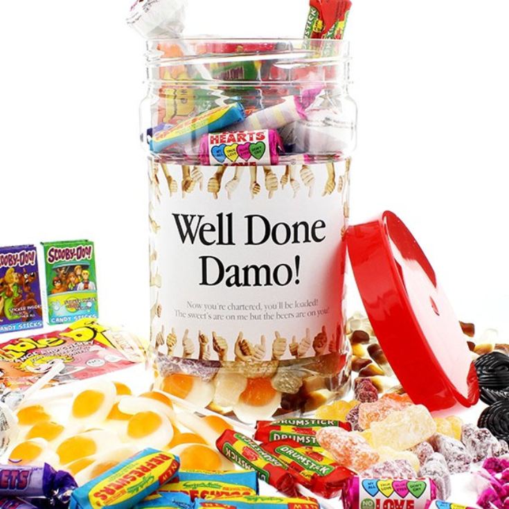 Well Done Personalised Retro Sweets product image