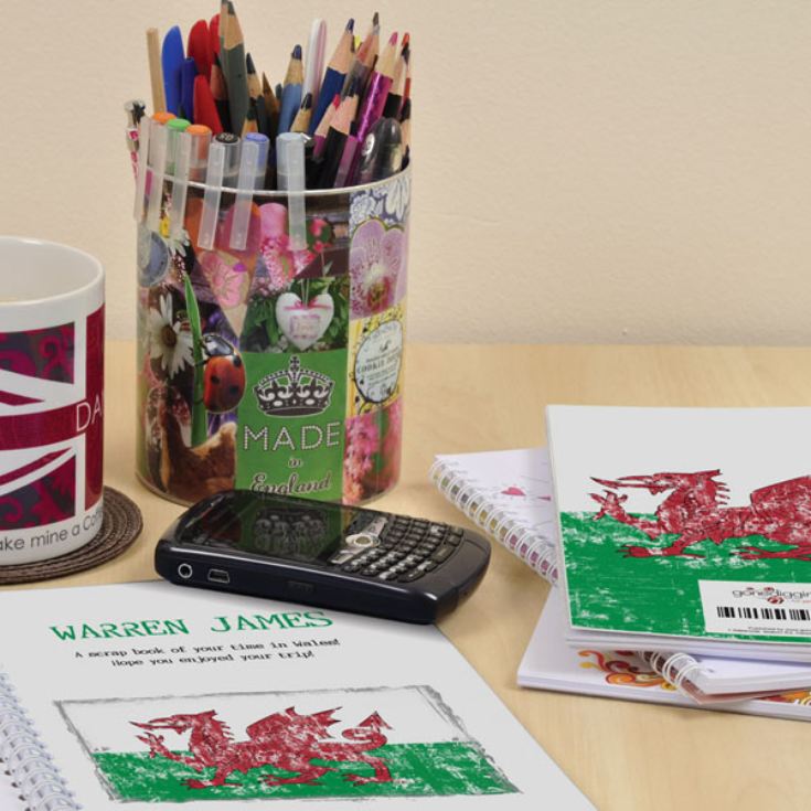 Welsh Dragon Personalised Notebook product image