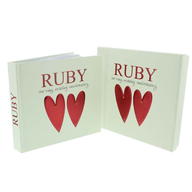 Ruby Anniversary Photo Album and Keepsake Box product image