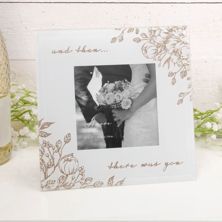 "And Then There Was You" Pale Grey & Gold Floral Frame product image