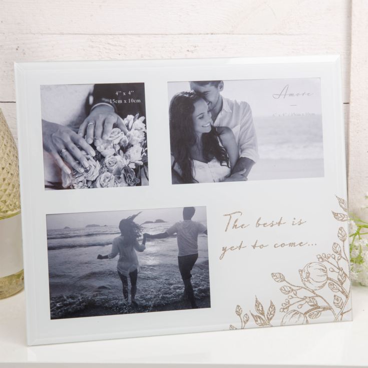 The Best Is Yet To Come Pale Grey Glass Photo Frame product image
