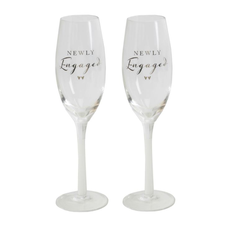 Newly Engaged Amore Champagne Flutes product image