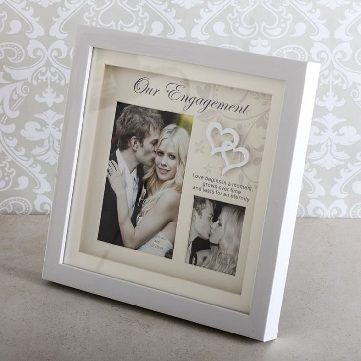 Our Engagement Double Photo Frame The Gift Experience