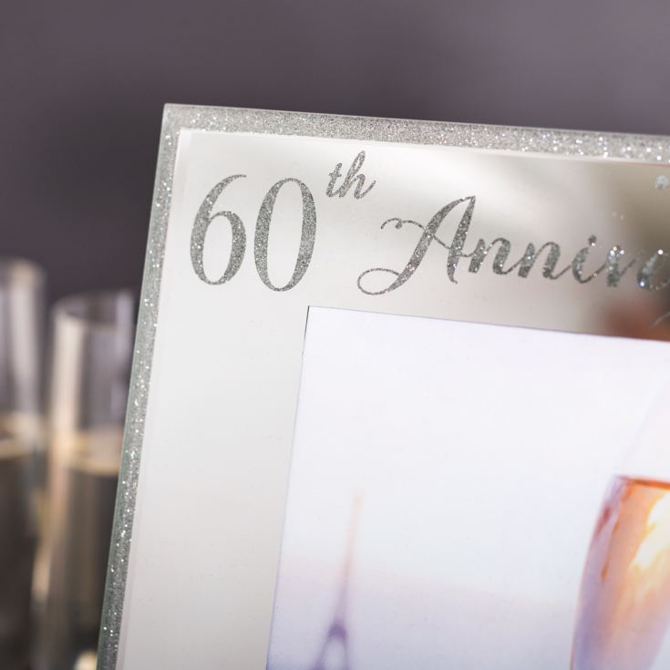 60th Anniversary Celebrations Sparkle Photo Frame The Gift Experience