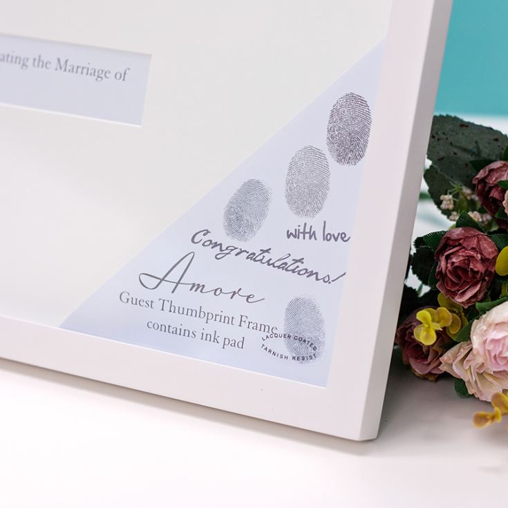 Amore Wedding Guest Thumbprint Frame product image