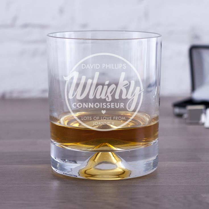 Personalised Whisky Connoisseur Glass Tumbler product image