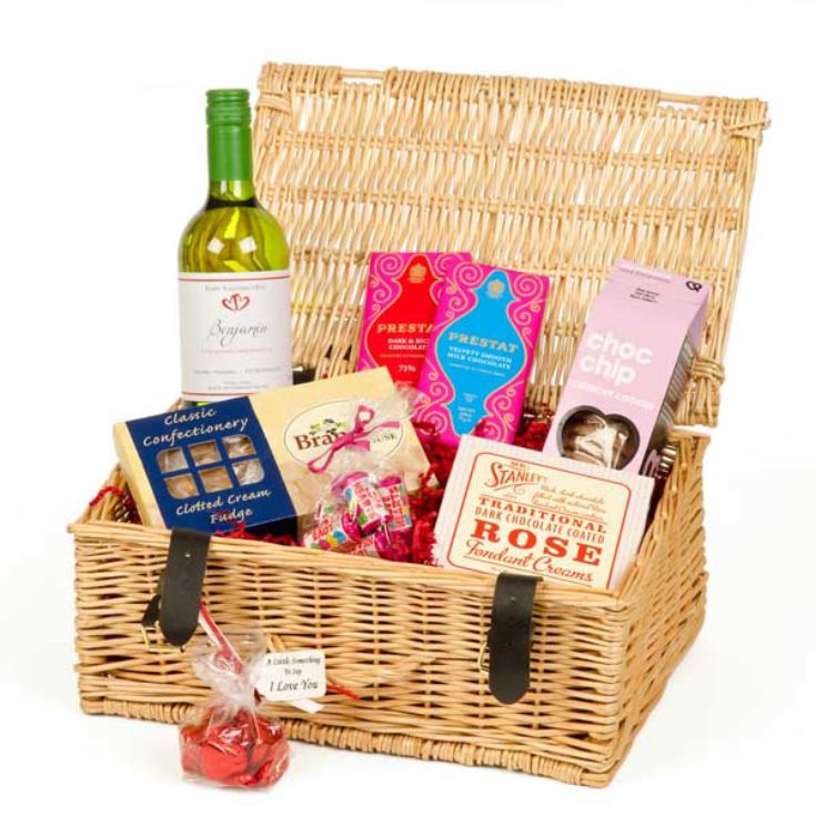 Valentines Day Hamper with Personalised Wine product image