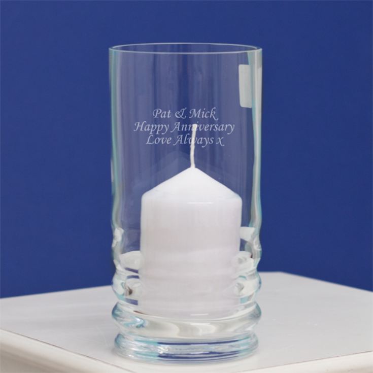 Dartington Personalised Wibble Hurricane Candle Holder product image