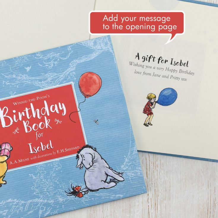 Personalised Winnie-the-Pooh's Birthday Book product image