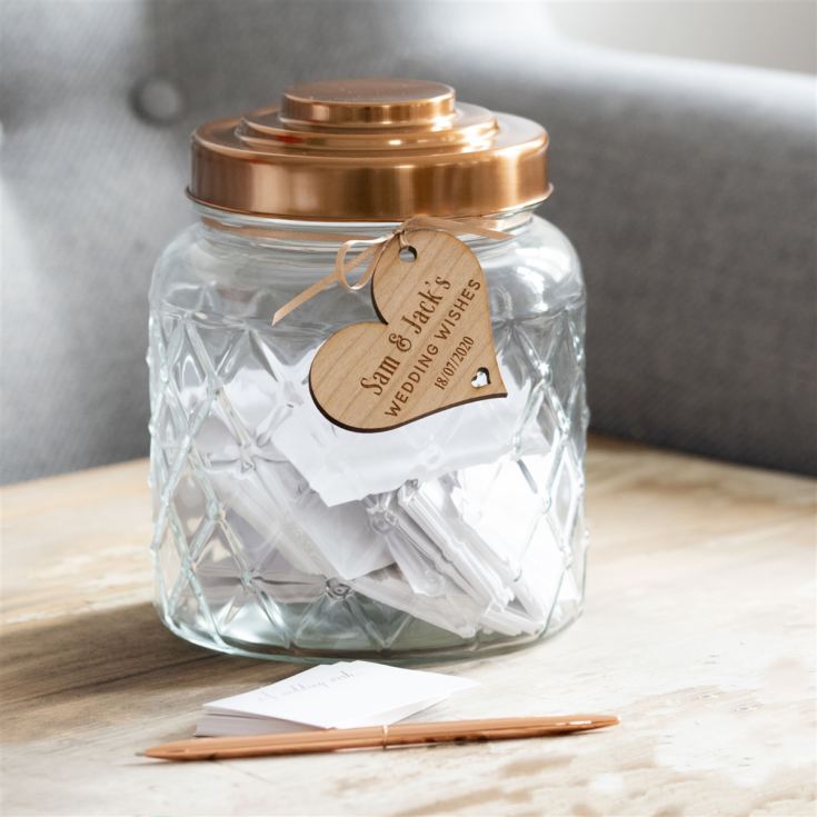 Personalised Wedding Wish Jar product image