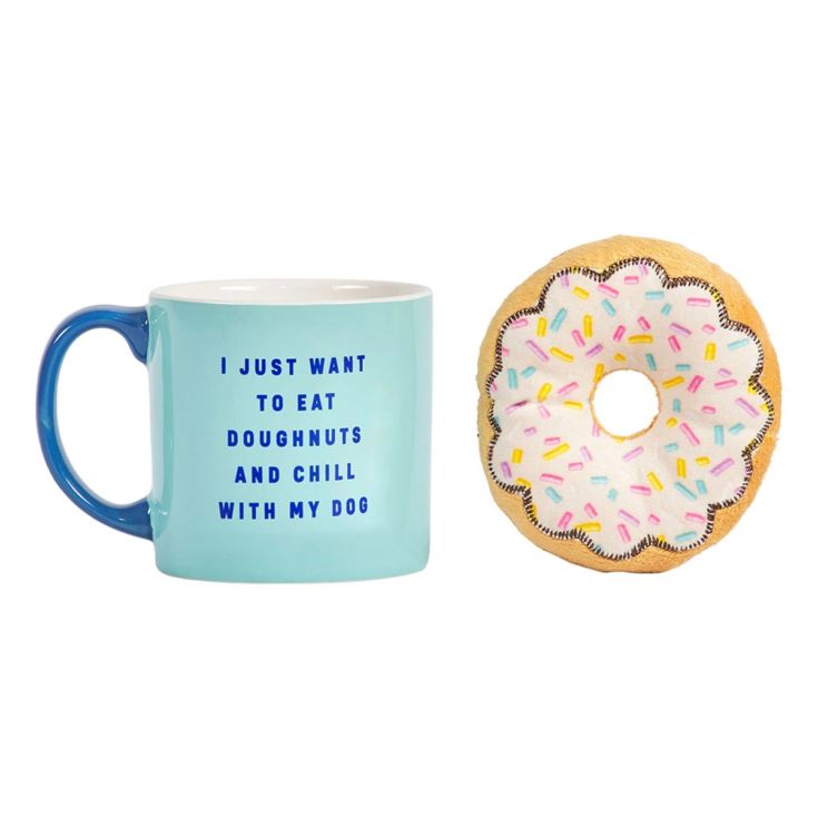 Wild & Woofy Mug & Donut Dog Toy Set product image