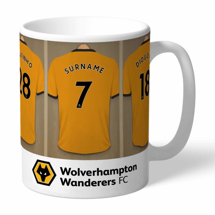 Personalised Wolves Dressing Room Mug product image