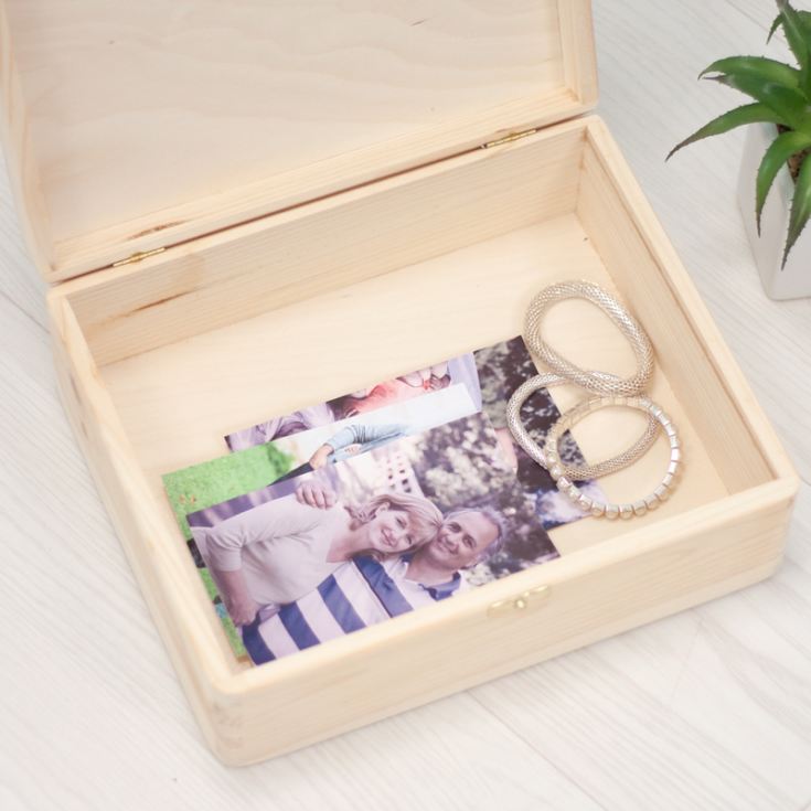 Personalised Mr and Mrs Wooden Memory Box product image