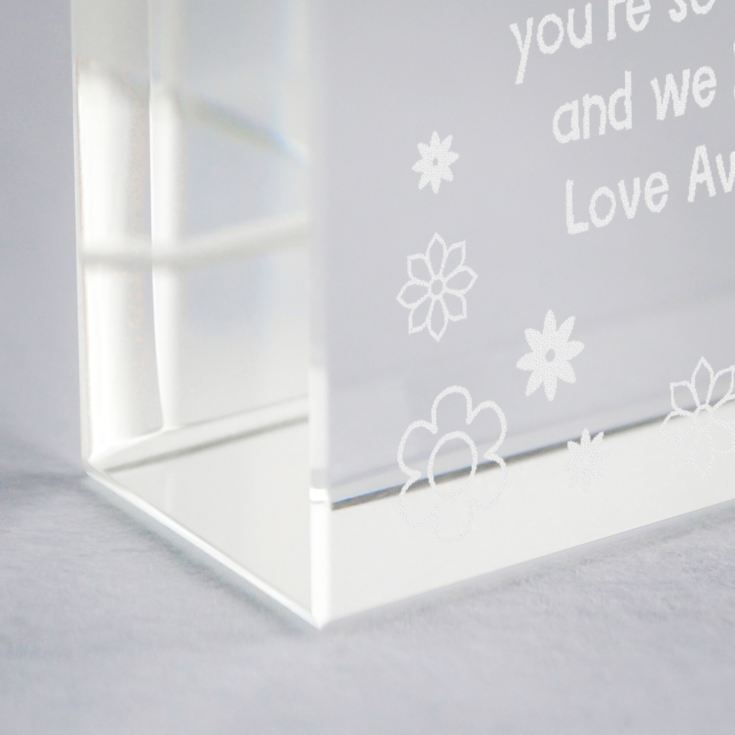 Personalised Worlds Best Grandma Glass Keepsake product image