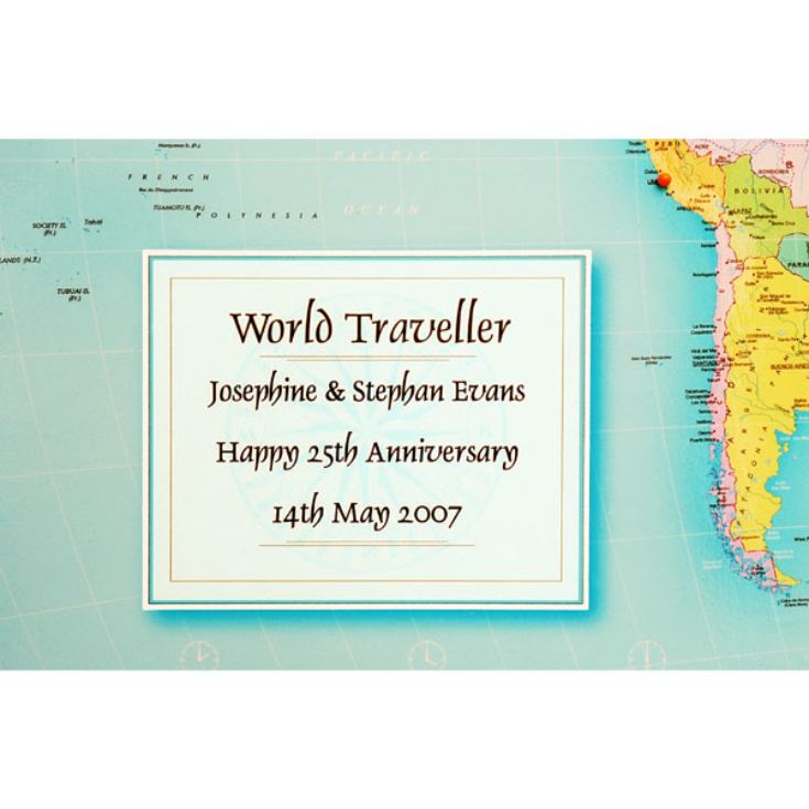 Personalised World Traveller Map product image