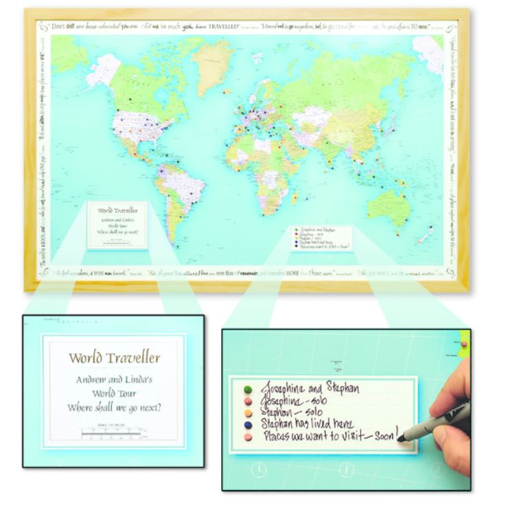 Personalised World Traveller Map product image