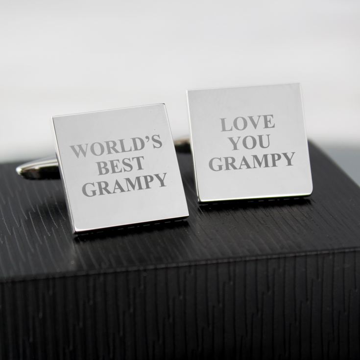 Personalised Worlds Best Grandad Cufflinks product image