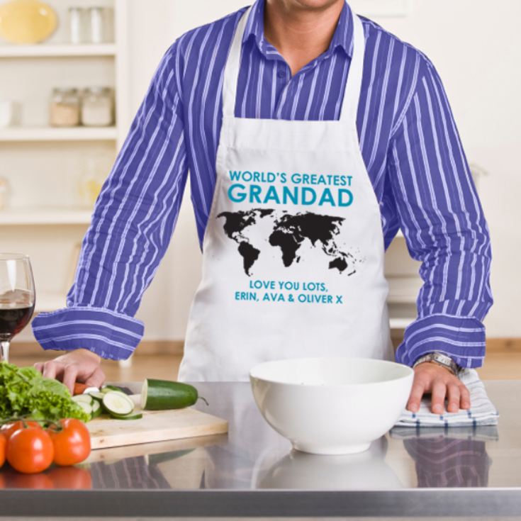 World's Greatest Grandad Personalised Apron product image