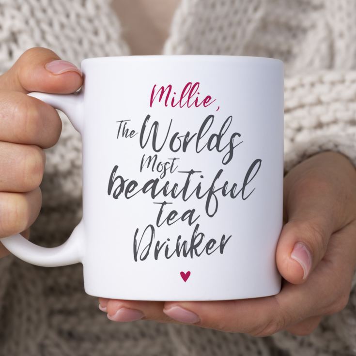 Personalised Worlds Most Beautiful Tea Drinker Mug product image