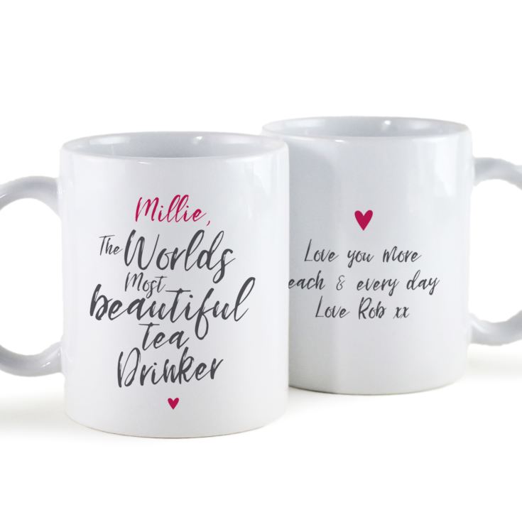 Personalised Worlds Most Beautiful Tea Drinker Mug product image