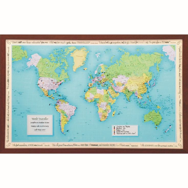 Personalised World Traveller Map product image