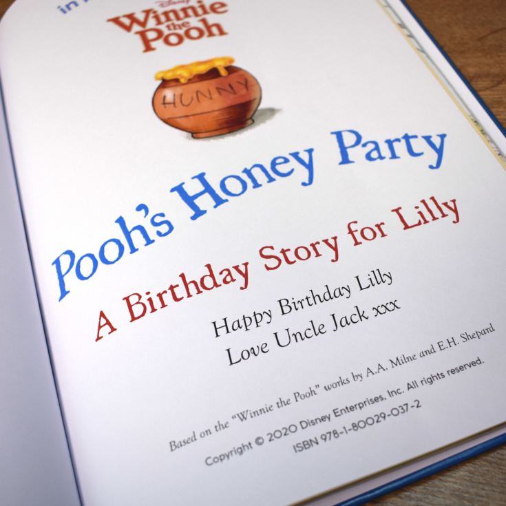 Personalised Disney Winnie the Pooh Birthday Storybook product image