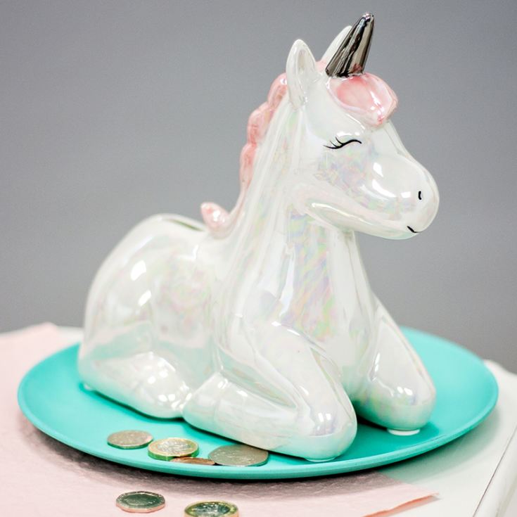 Rainbow Unicorn Money Box The Gift Experience