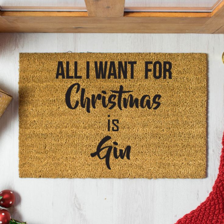 All I Want for Christmas is Gin Doormat product image