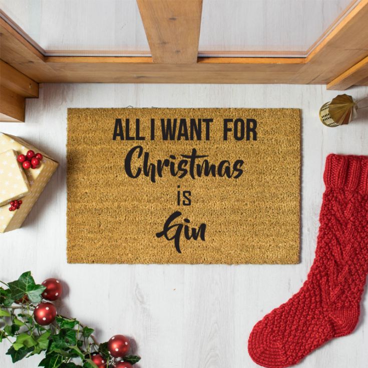 All I Want for Christmas is Gin Doormat product image