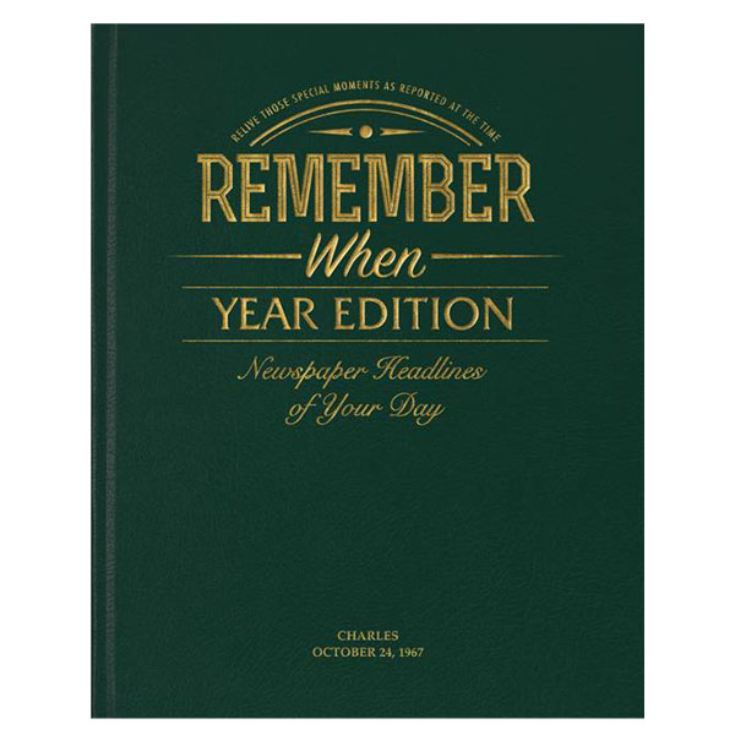 First Anniversary Year Book Personalised The Gift Experience