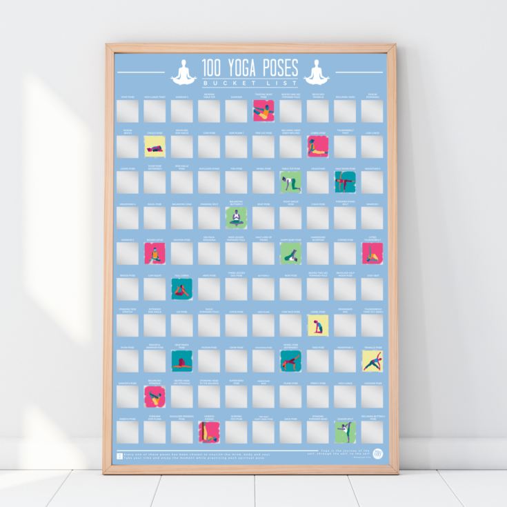 100 Yoga Poses Scratch Off Poster product image