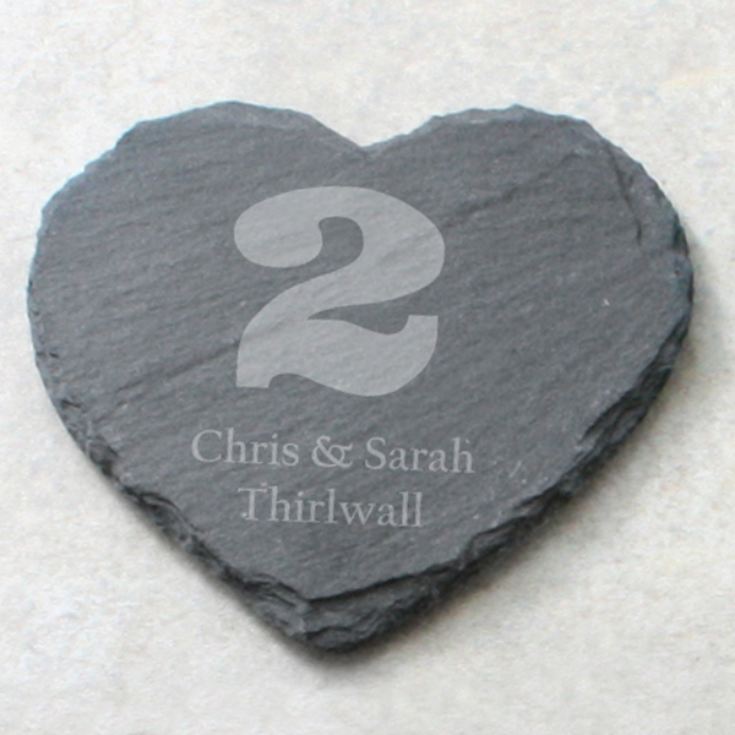 Your Year Set of 4 Personalised Slate Coasters product image