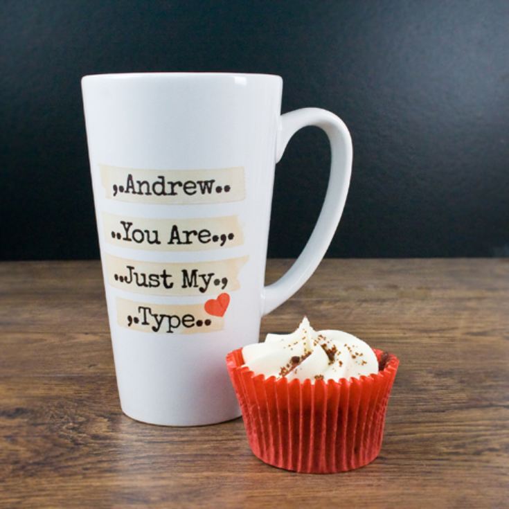 You're Just My Type Romantic Latte Mug product image