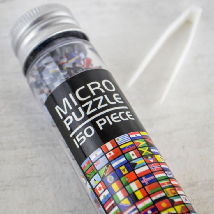 Flags of the World Micro Jigsaw Puzzle in Test Tube product image