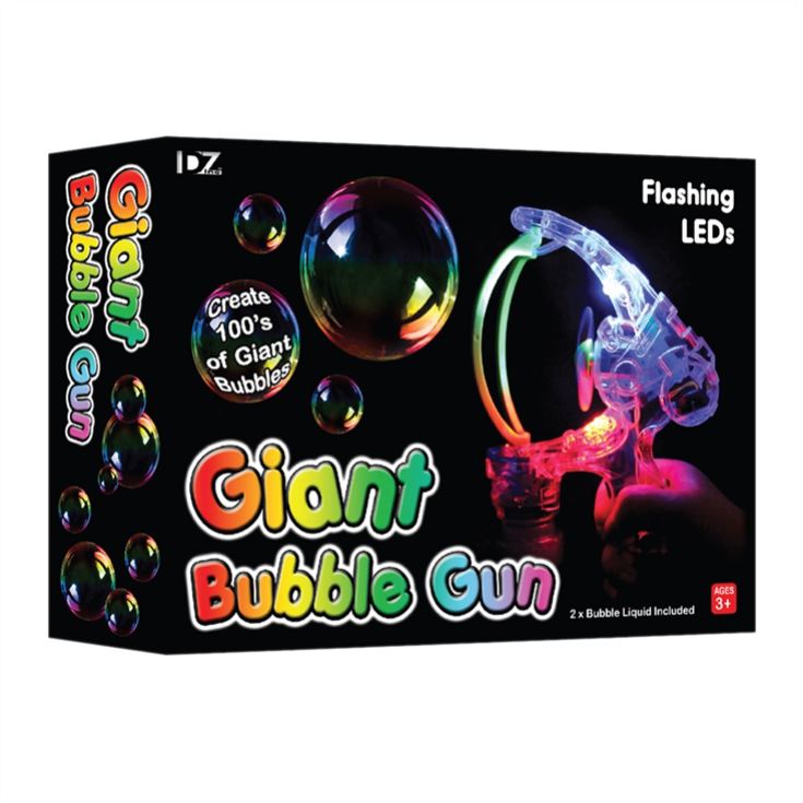Giant Bubble Gun with Flashing LED Lights The Gift Experience