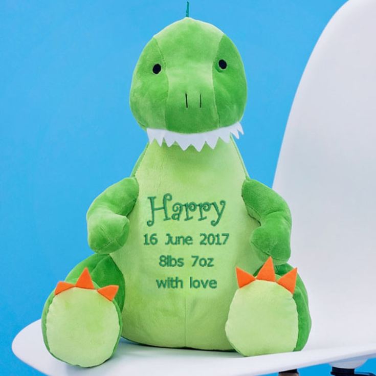 New Baby Embroidered Cuddly Dinosaur product image