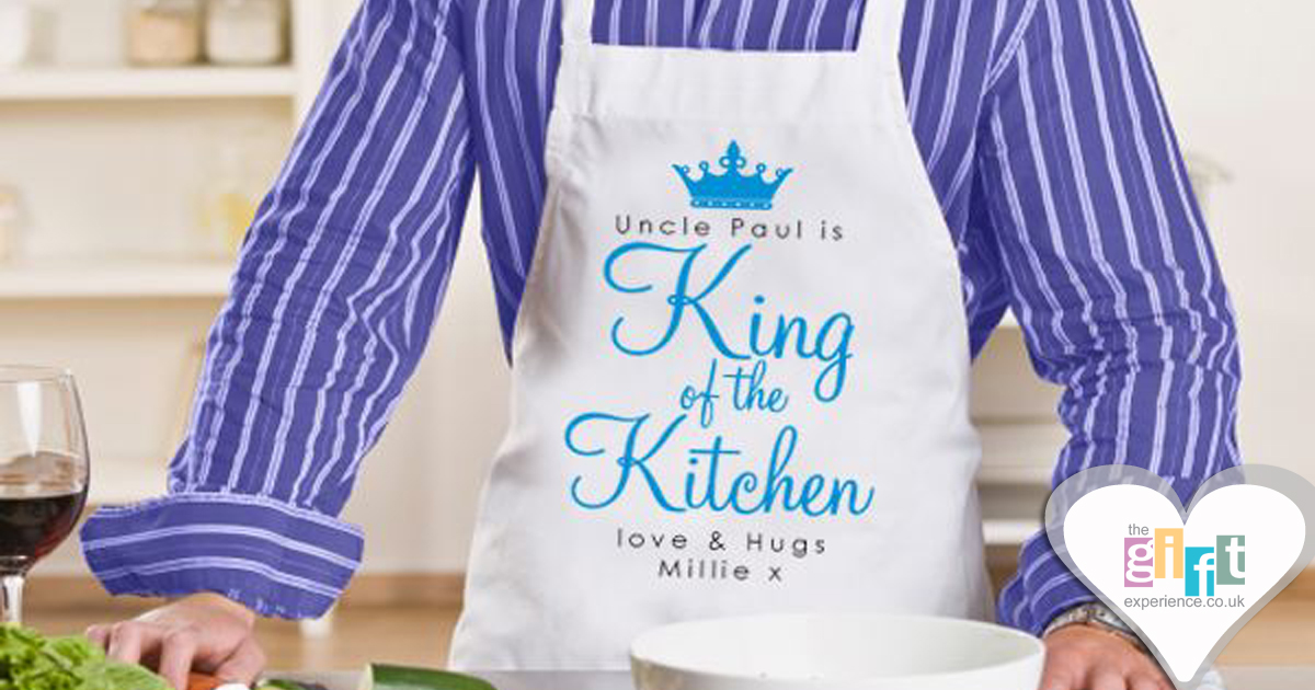 Personalised King Of The Kitchen Apron