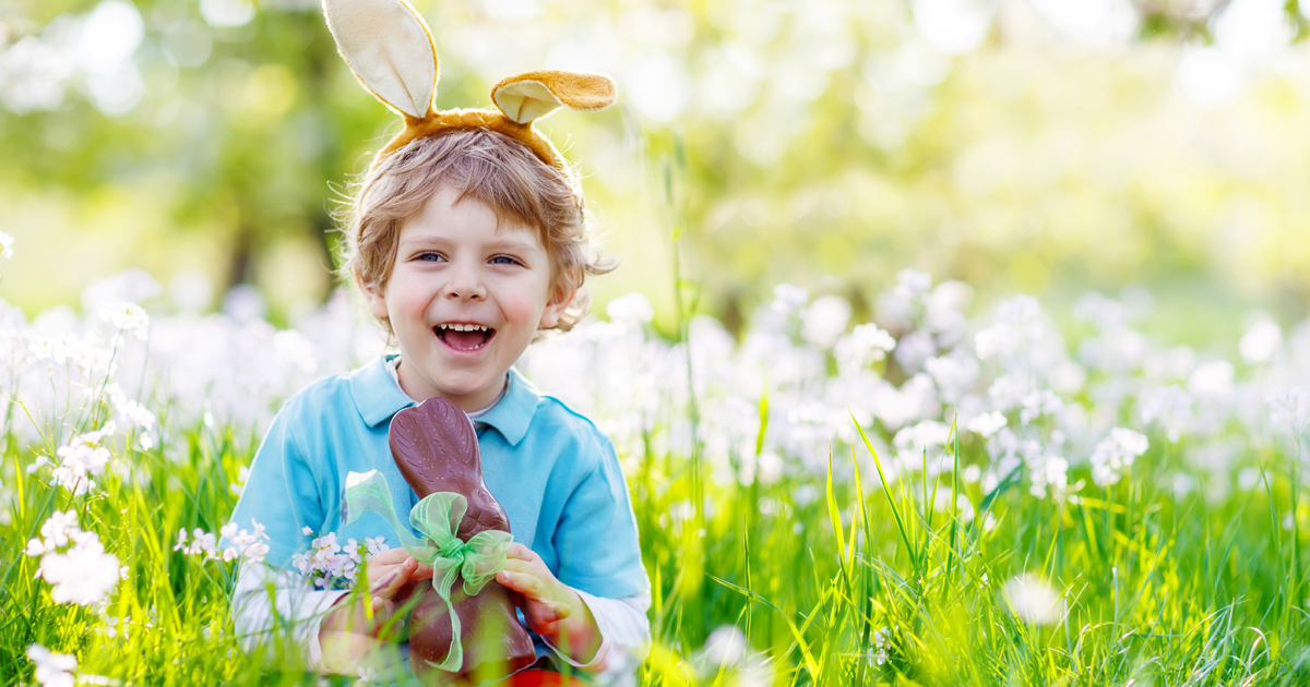 a little boy on a day out in your area for easter 2017