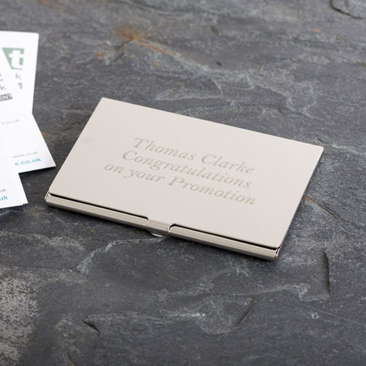 Silver Business Card Holder