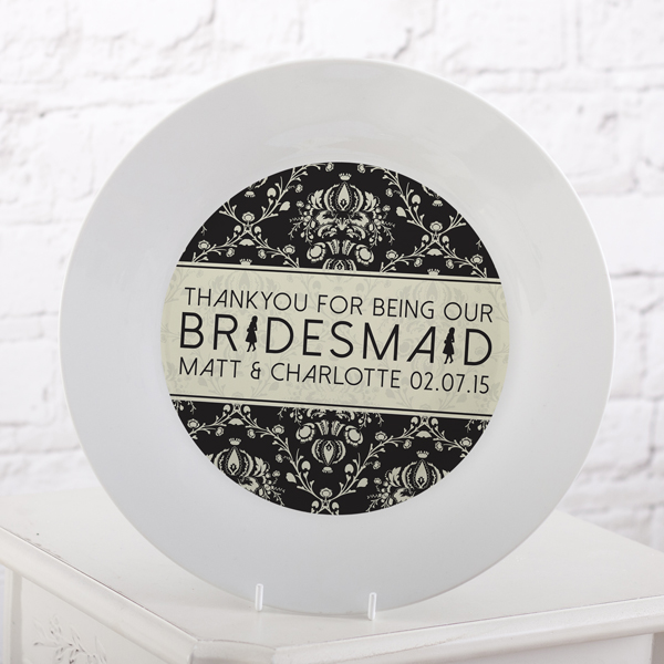 Personalised Bridesmaid Plate