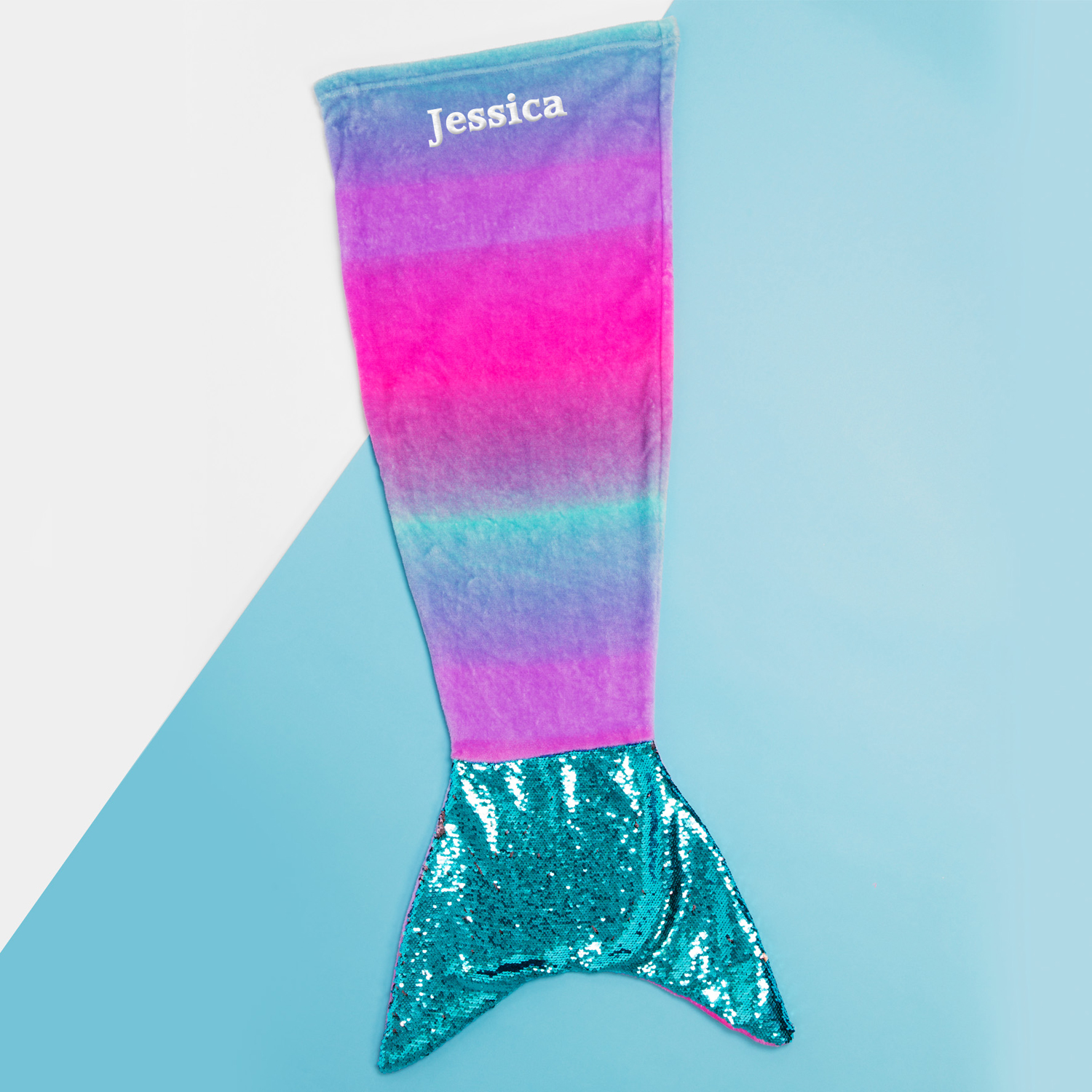 Embroidered Mermaid Tail Sequin Blanket The Gift Experience Embroidered Mermaid Tail Sequin Blanket The Gift Experience