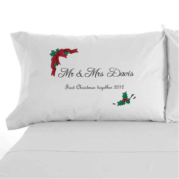 personalised christmas mr mrs pillowcases the gift experience christmas pillowcases